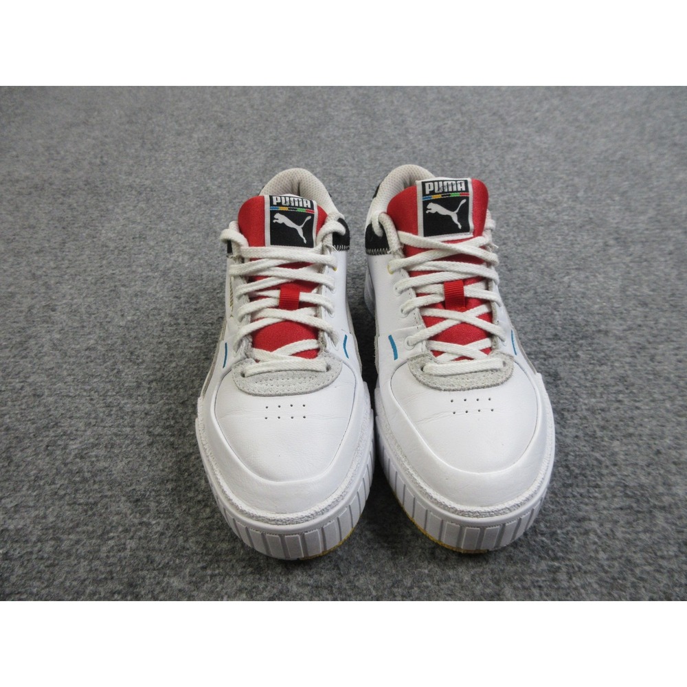Puma Cali Star Shoes‎ Womens Size 7 White Red Black 373908 01 Leather Sneakers - Picture 2 of 14